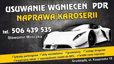 Usuwanie wgnieceń bez lakierowania PDR - Naprawa kolizji drogowych